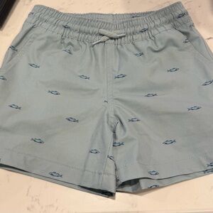 Class Club Men's Aqua Fish Pattern Shorts